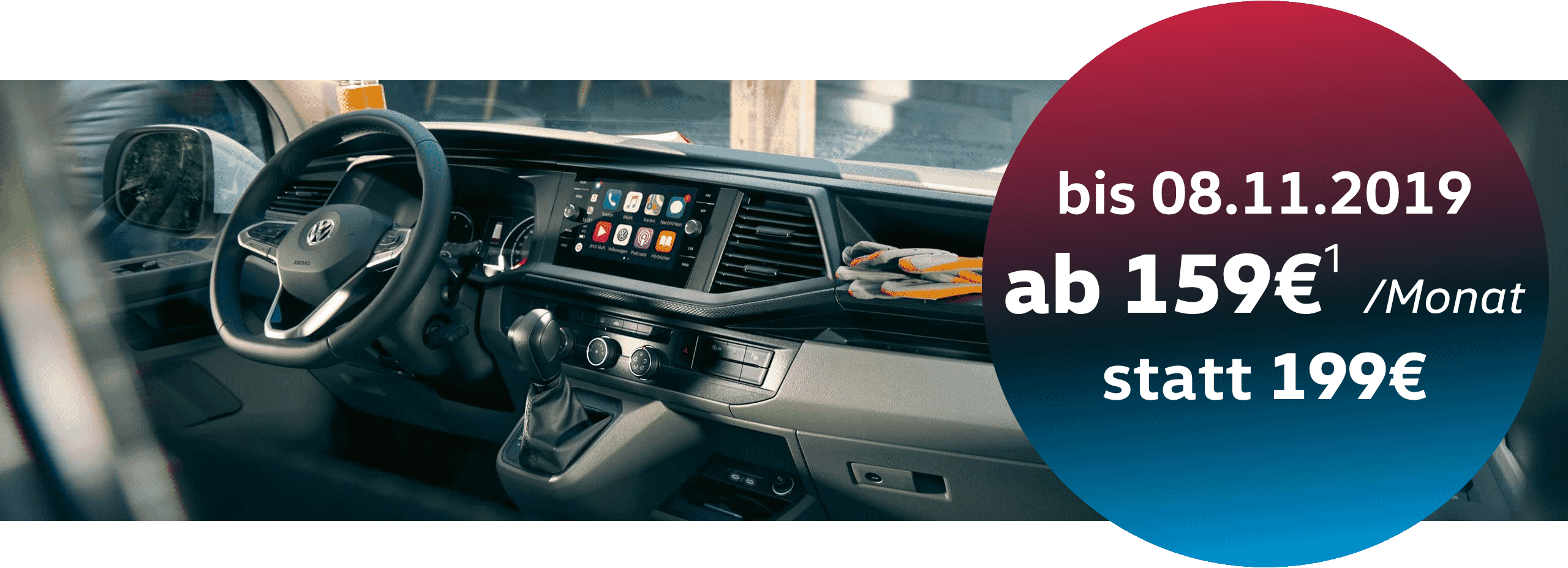 VW Transporter Facelift Cockpit und Armaturenbrett