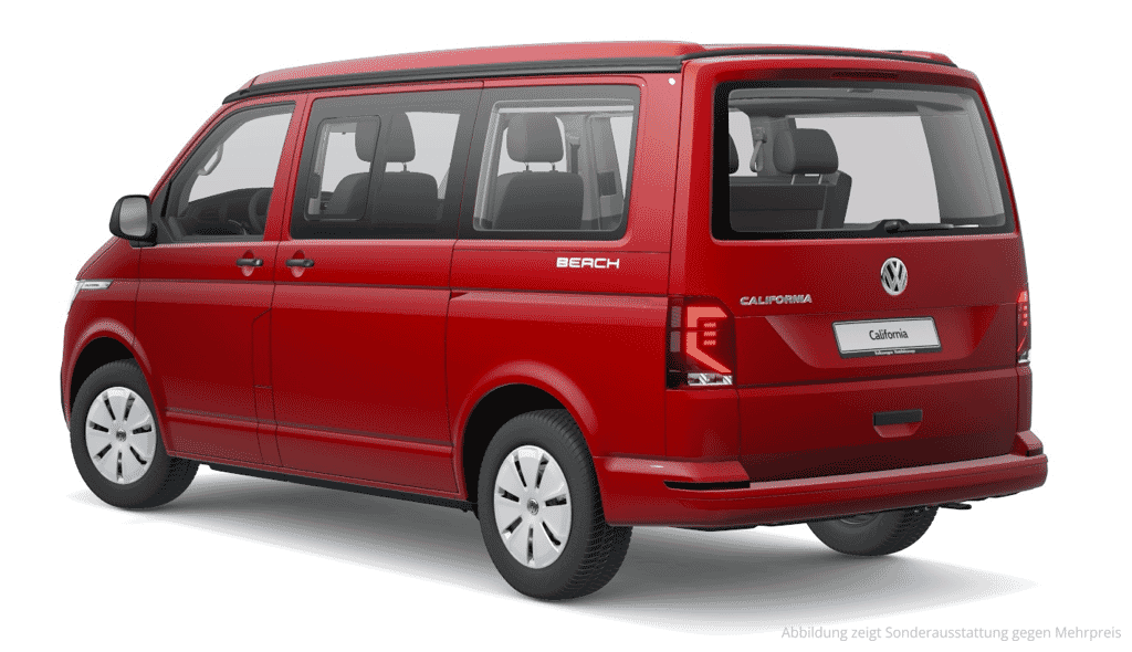 Volkswagen California 6.1 Beach Tour Lackierung Kirschrot