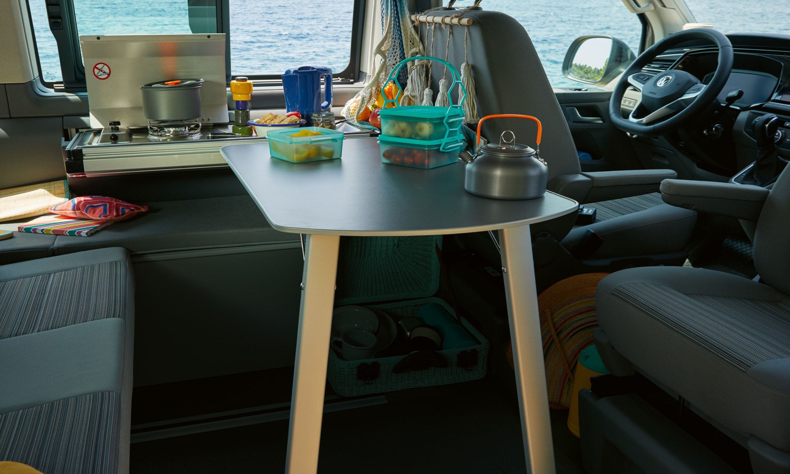 Volkswagen California 6.1 Beach Ausklappbaren Campingbus Miniküche