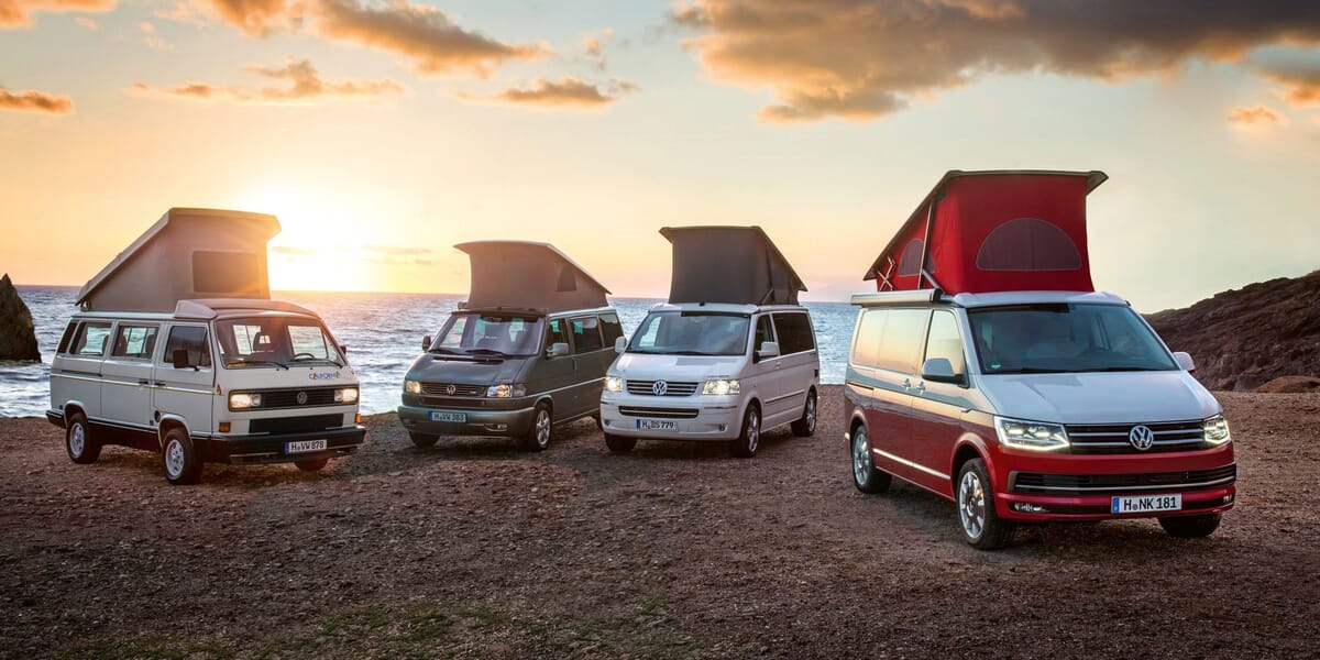 Volkswagen Camper Range T3 bis T6