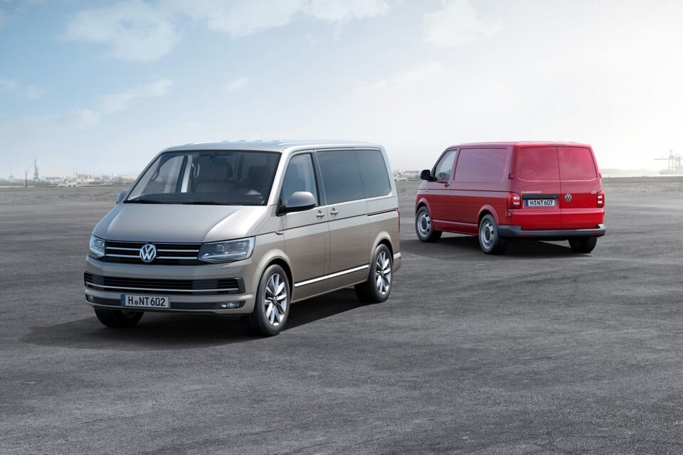 Der neue Volkswagen Multivan Highline und der neue Volkswagen Transporter