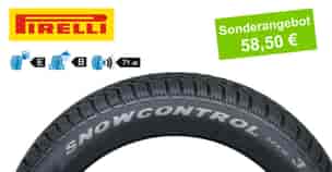 Winterreifen 195/65R15 91T Pirelli Snowcontrol Serie-3. 58,50€ statt 65,00€