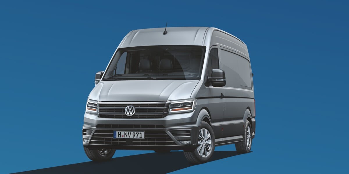 Volkswagen Crafter Silber Fontaufnahme