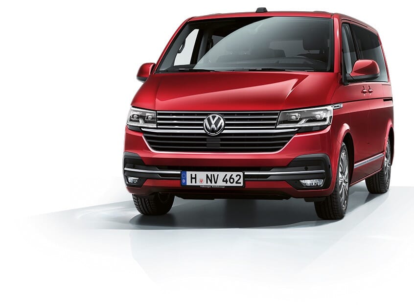VW Multivan 6.1 Rot Frontaufnahme