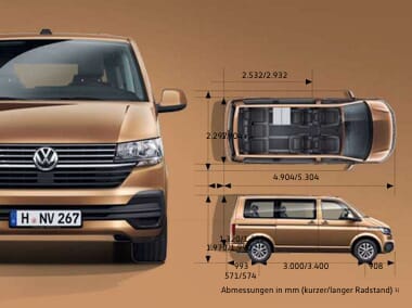 VW Multivan 6.1 Comfortline Serienausstattung