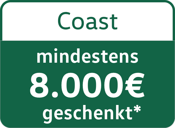 VW California Coast 8000€ Messerebatt