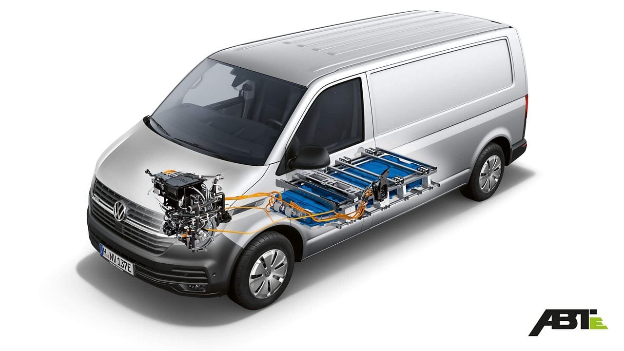 Volkswagen ABT e-Transporter technische Illustration