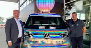 Volkswagen ID Buzz Teilnahme an der Pride Parade 2023 in München