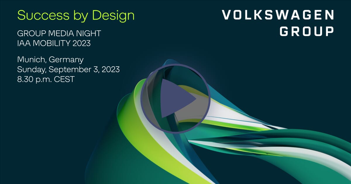 Success by Design - die Volkswagen Group IAA 2023 Media Night