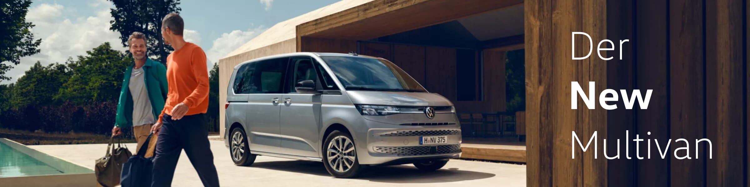 Volkswagen New Multivan und zwei freunde