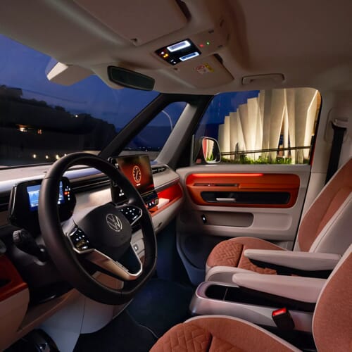 Volkswagen ID. Buzz E-Taxi Ambientebeleuchtung.