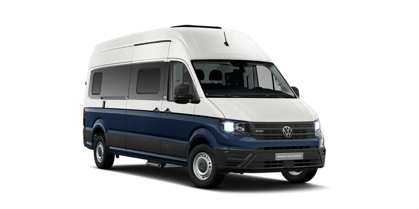 grand-california-680-ico Zweifarbig in Beige und Weiß, optimiert für komfortables Reisen und Camping.