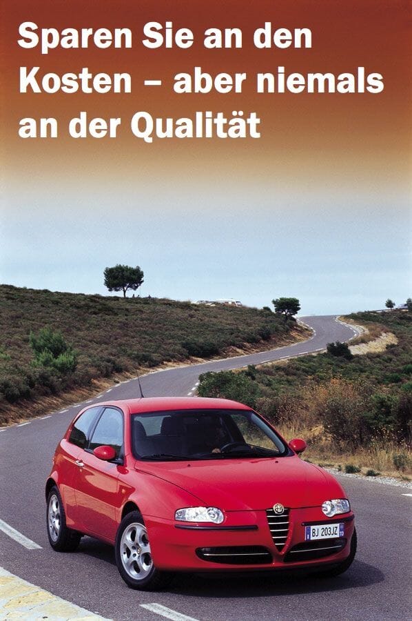 Alfa Romeo Sparen Sie an den Kosten – aber niemals an der Qualität